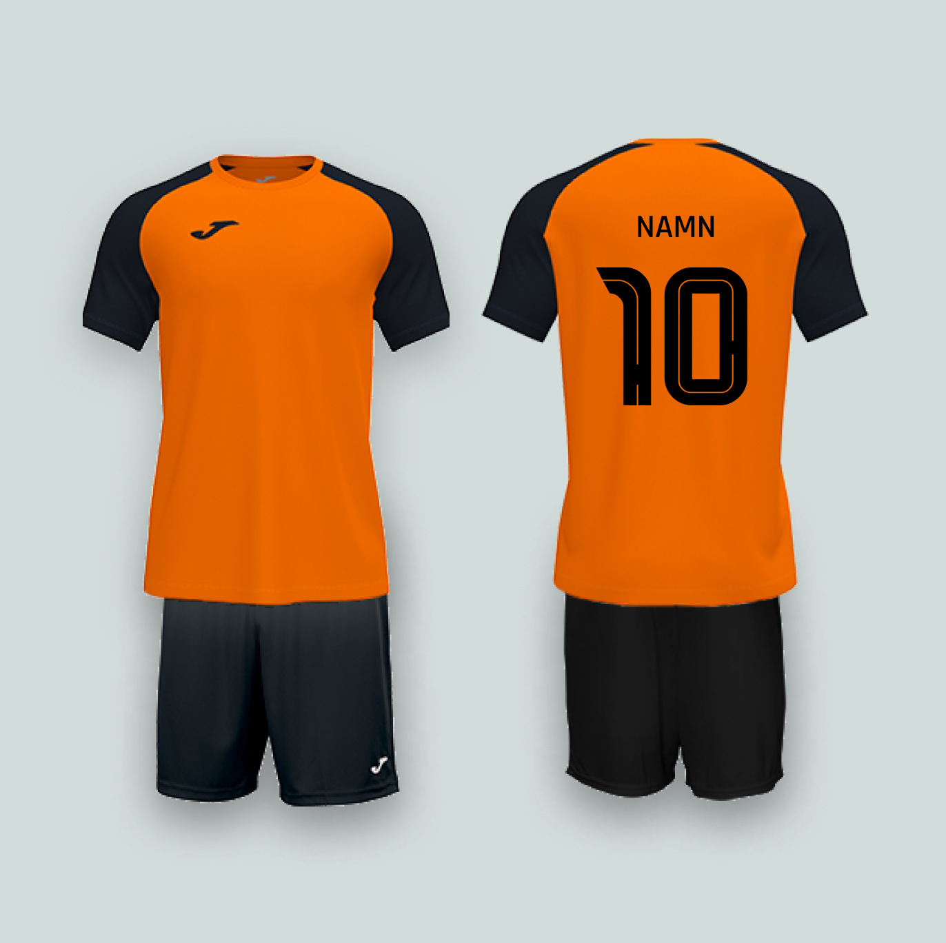 Joma Academy IV Orange/Svart med namn och nummer